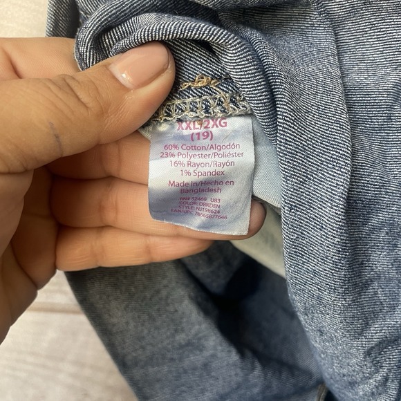 No Boundaries  Blue Jeans Denim‎ Overalls Women's Size 2XL XXL (19) - Picture 4 of 4